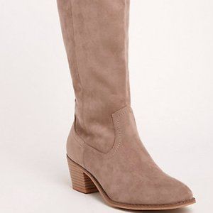 Torrid Embroidered Over-the-Knee Heel Boots